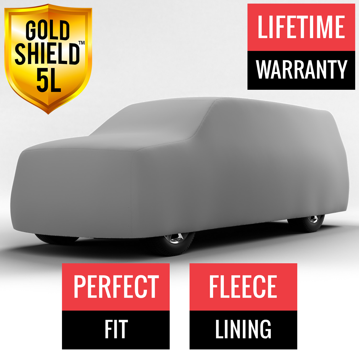 Gold Shield 5L - Car Cover for Isuzu Pickup 1982 Regular Cab Pickup 2-Door Short Bed with Camper Shell