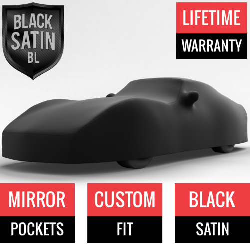 Black Satin BL - Black Car Cover for Chevrolet Corvette 1973 Coupe 2-Door