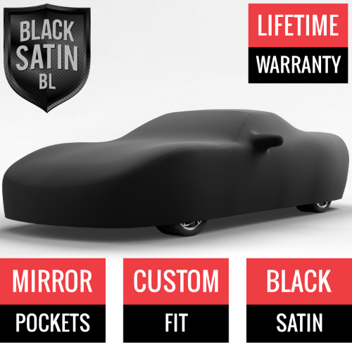 Black Satin BL - Black Car Cover for Chevrolet Corvette ZR1 2004 Convertible 2-Door