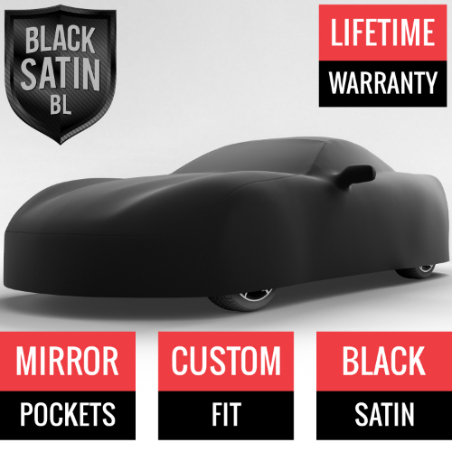 Black Satin BL - Black Car Cover for Chevrolet Corvette Z06 2017 Convertible 2-Door