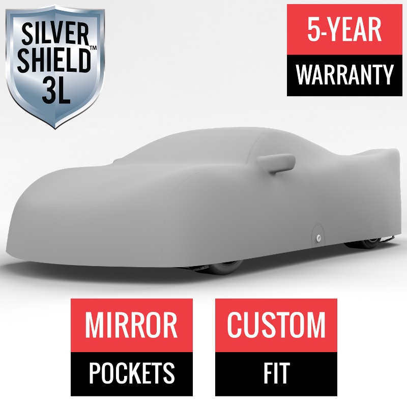 Silver Shield 3L - Car Cover for Chevrolet Corvette 2024 Coupe 2-Door with HIGH Wing Spoiler