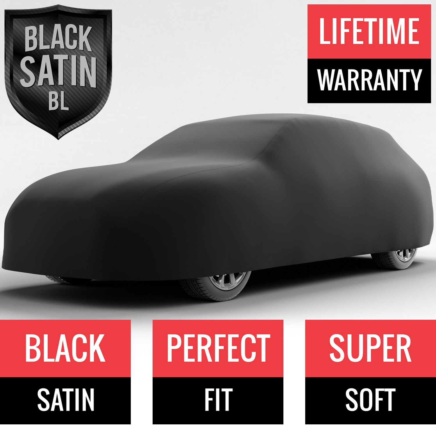 Black Satin BL - Black Car Cover for Audi A3 1999 Hatchback 2-Door