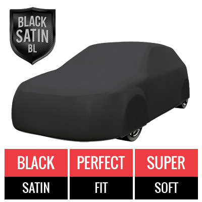 Black Satin BL - Black Car Cover for Renault R18i 1986 Wagon 4-Door
